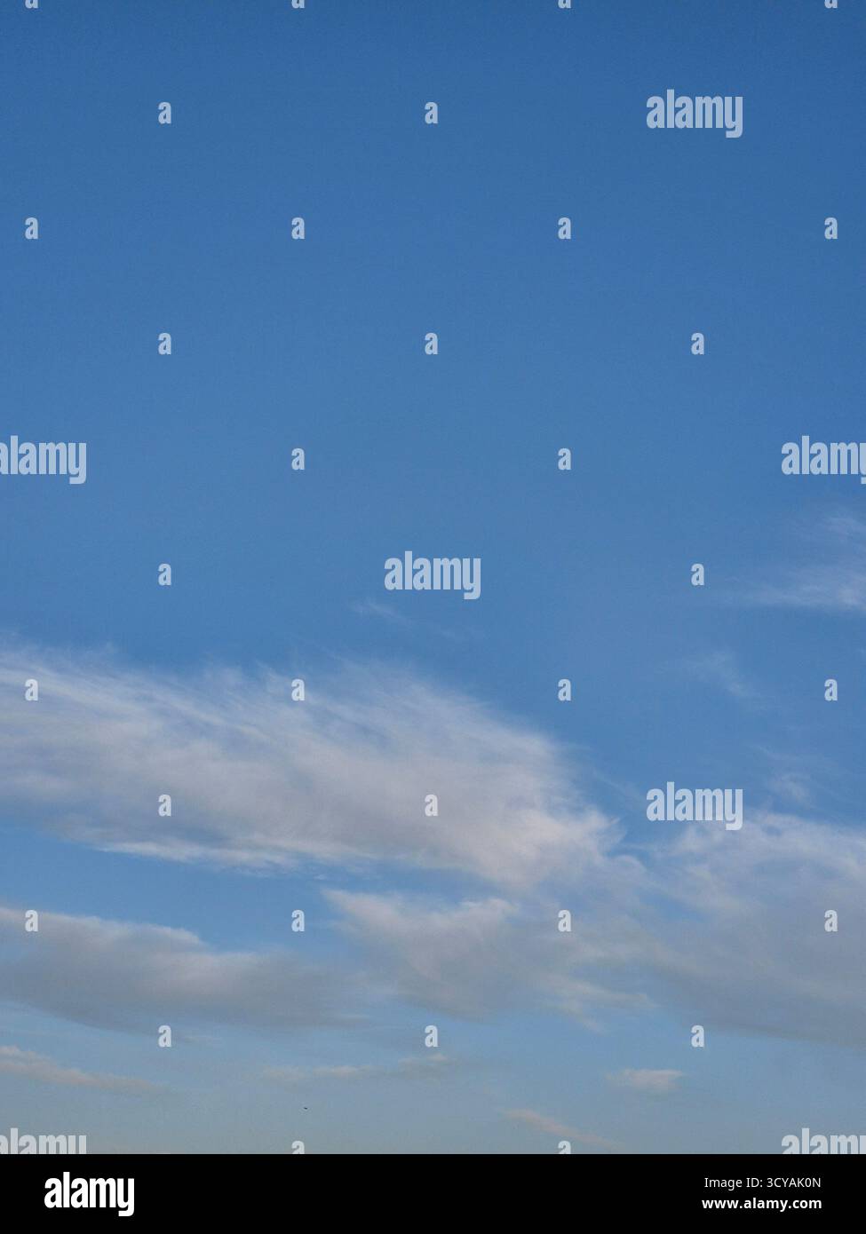 clear blue sky and white clouds - Smartphone Captured Stock Image