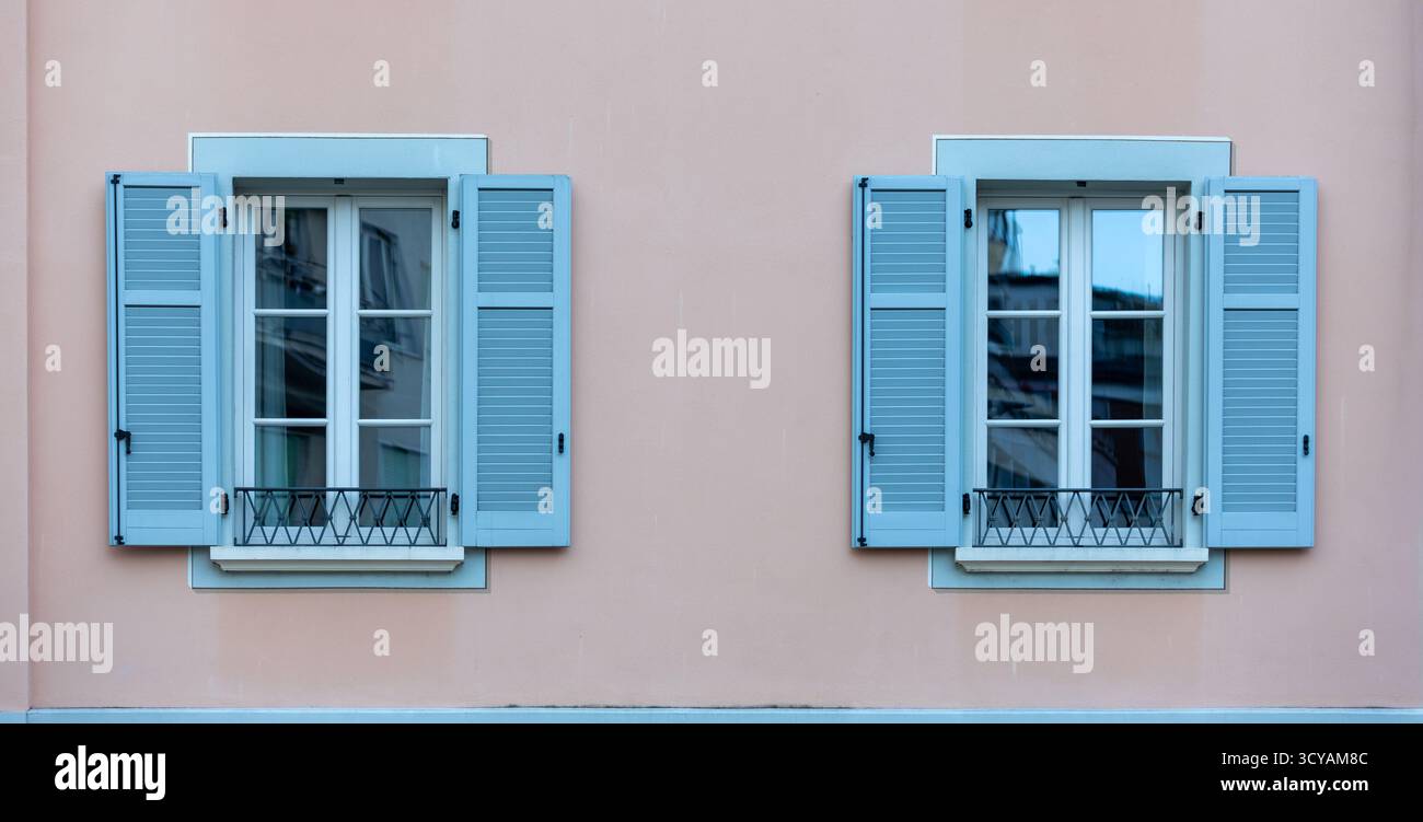 Pastel blue window hi-res stock photography and images - Alamy, image size:1300x751