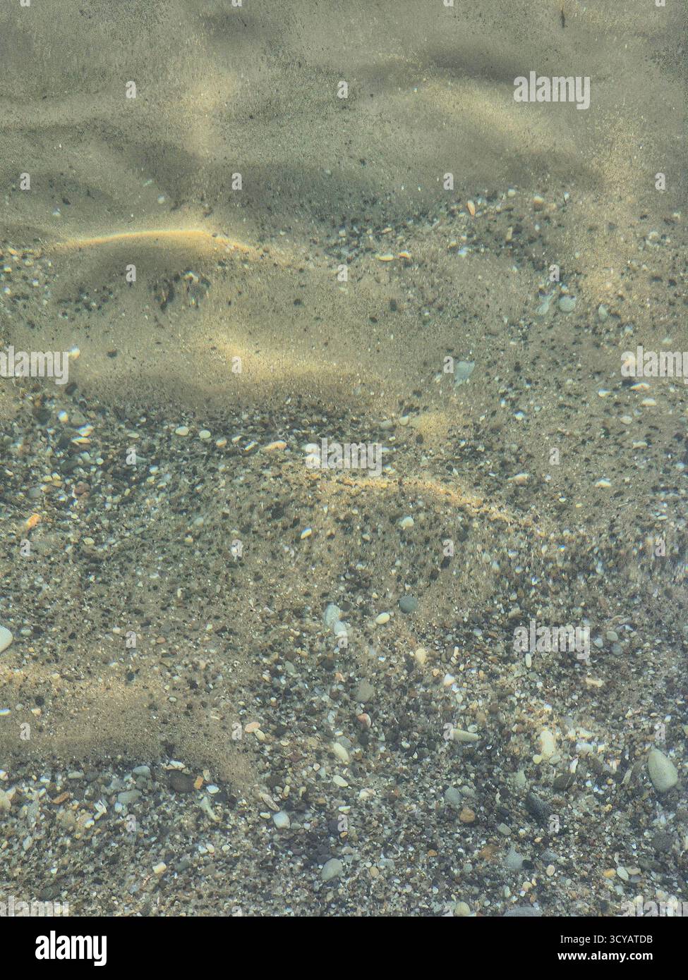 sand texture, beach and sand. clear sea water. beautiful sea. sunbeam on water.seabed - Smartphone Captured Stock Image