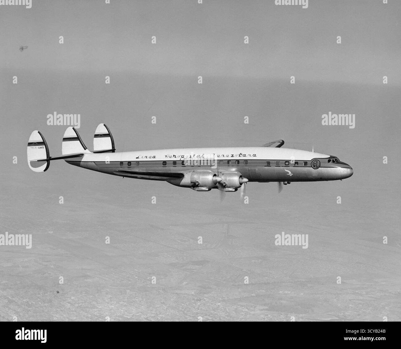 Aeropostal Alas de Venezuela  airplane midflight Stock Photo