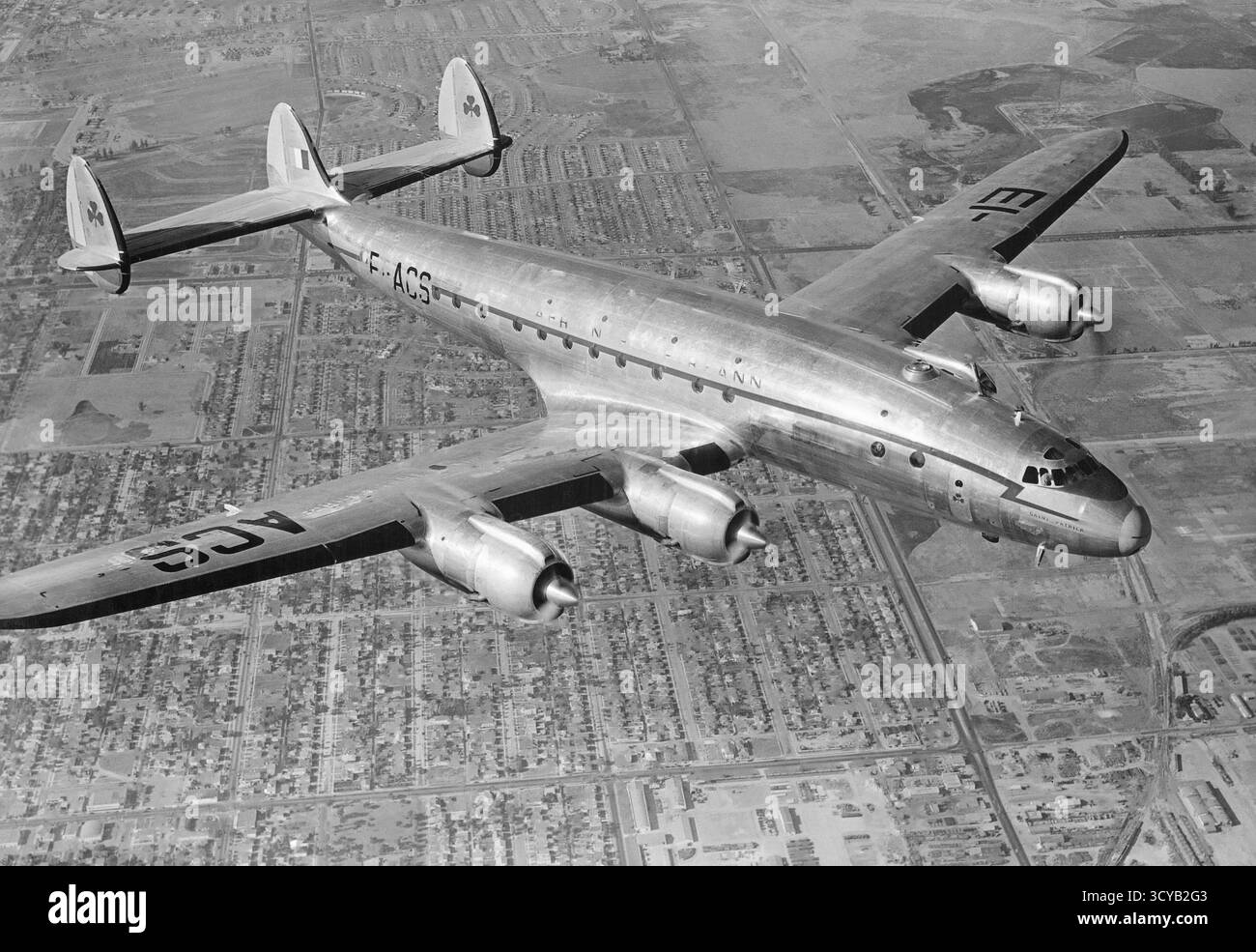 Aer Lingus/Aerlinte Eireann airplane in-flight Stock Photo