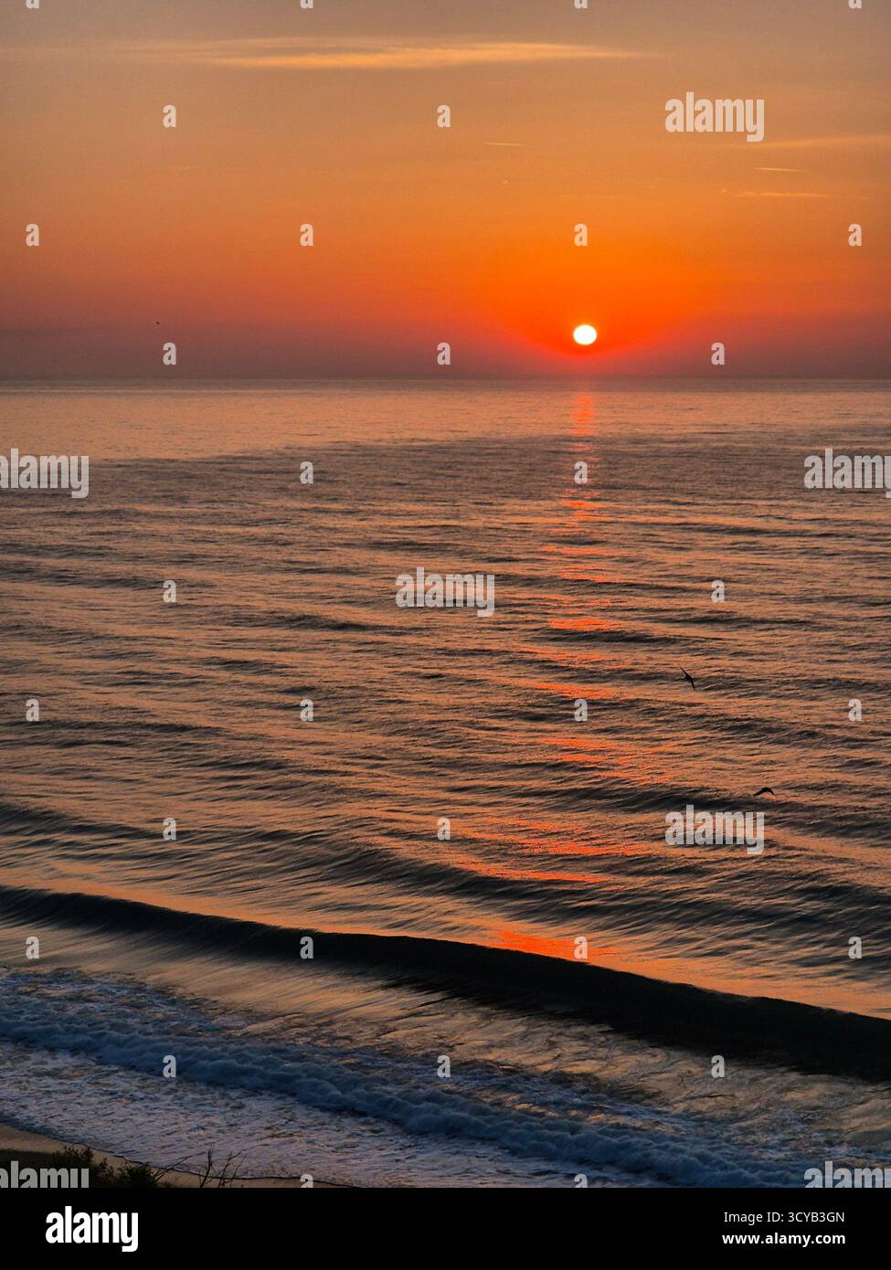 Sunrise over the sea surface. beauty of nature - Smartphone Captured Stock Image