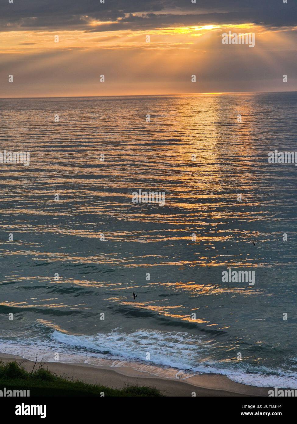 Sunrise over the sea surface. beauty of nature - Smartphone Captured Stock Image
