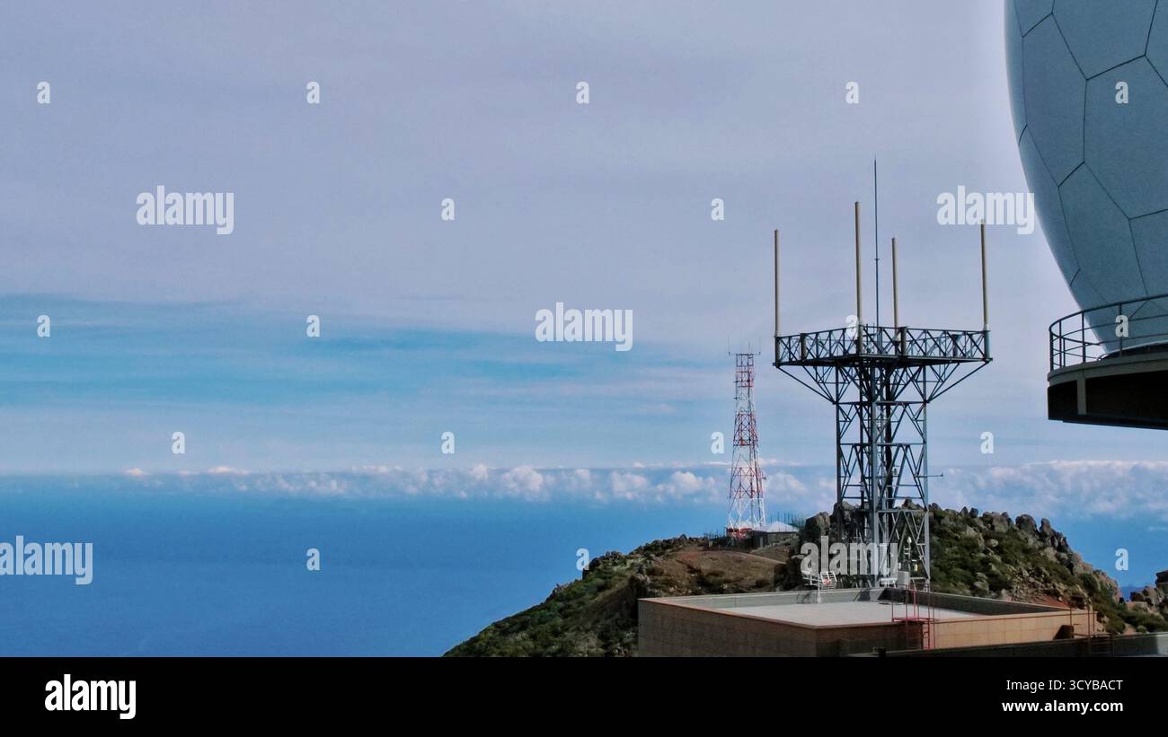 Meteorological station geodesic radar dome hi-res stock photography and ...