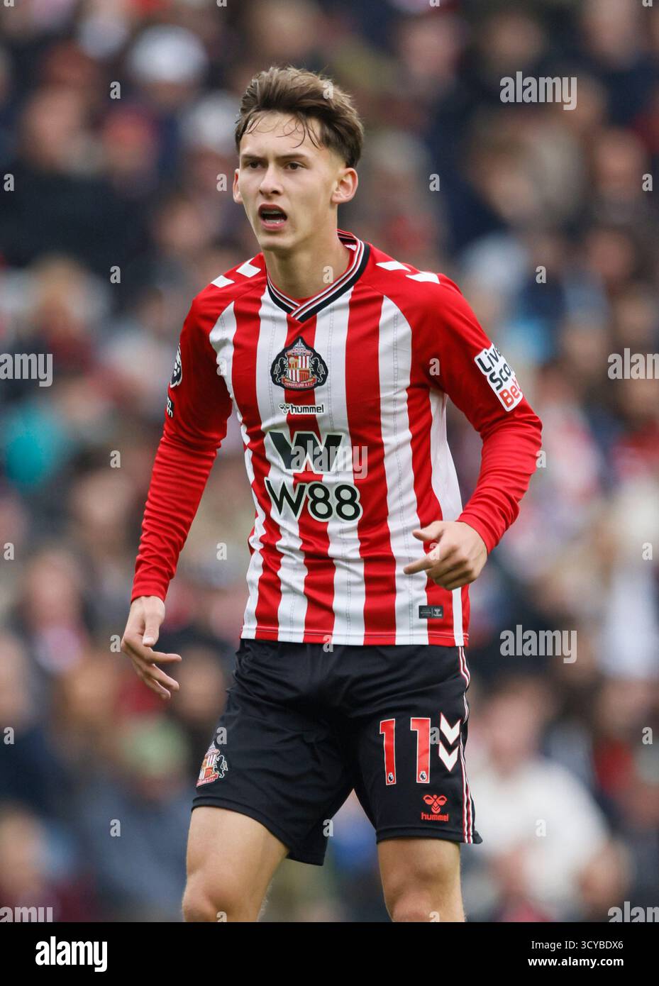 Criss Rigg Sunderland's Chris Rigg during the Premier League match at the Stadium ...