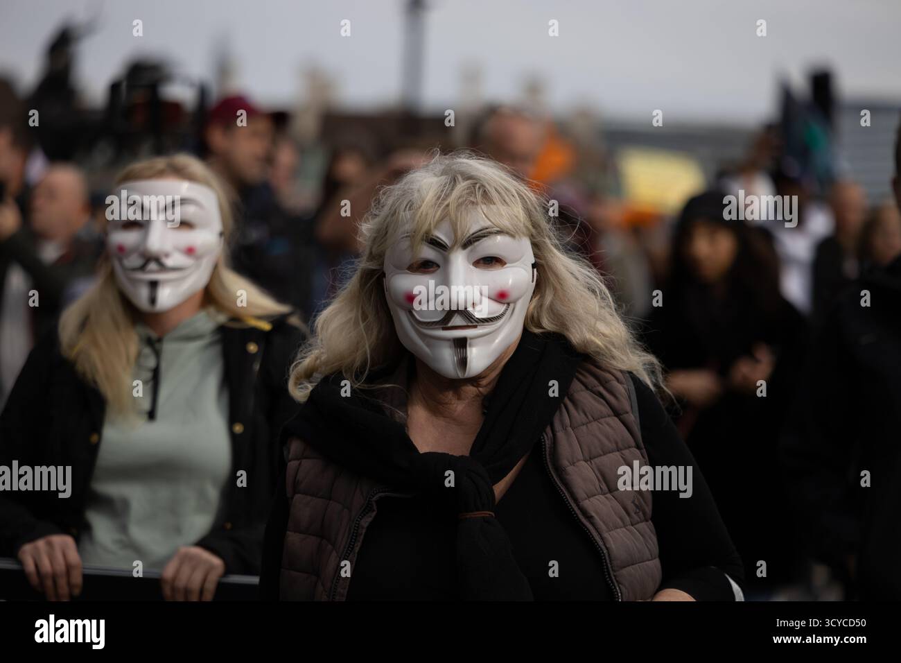 Protestors march through central London in opposition to the proposed ...