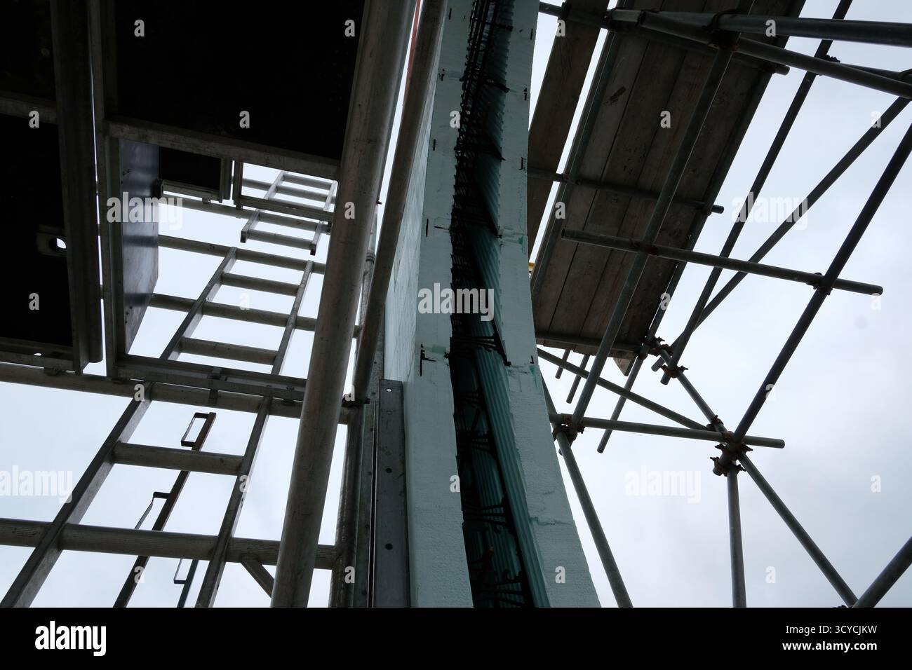 Nadura rebuild of the methodist church of wadebridge originally constructed 1852 restored 1896, rebuilt 2025 Stock Photo