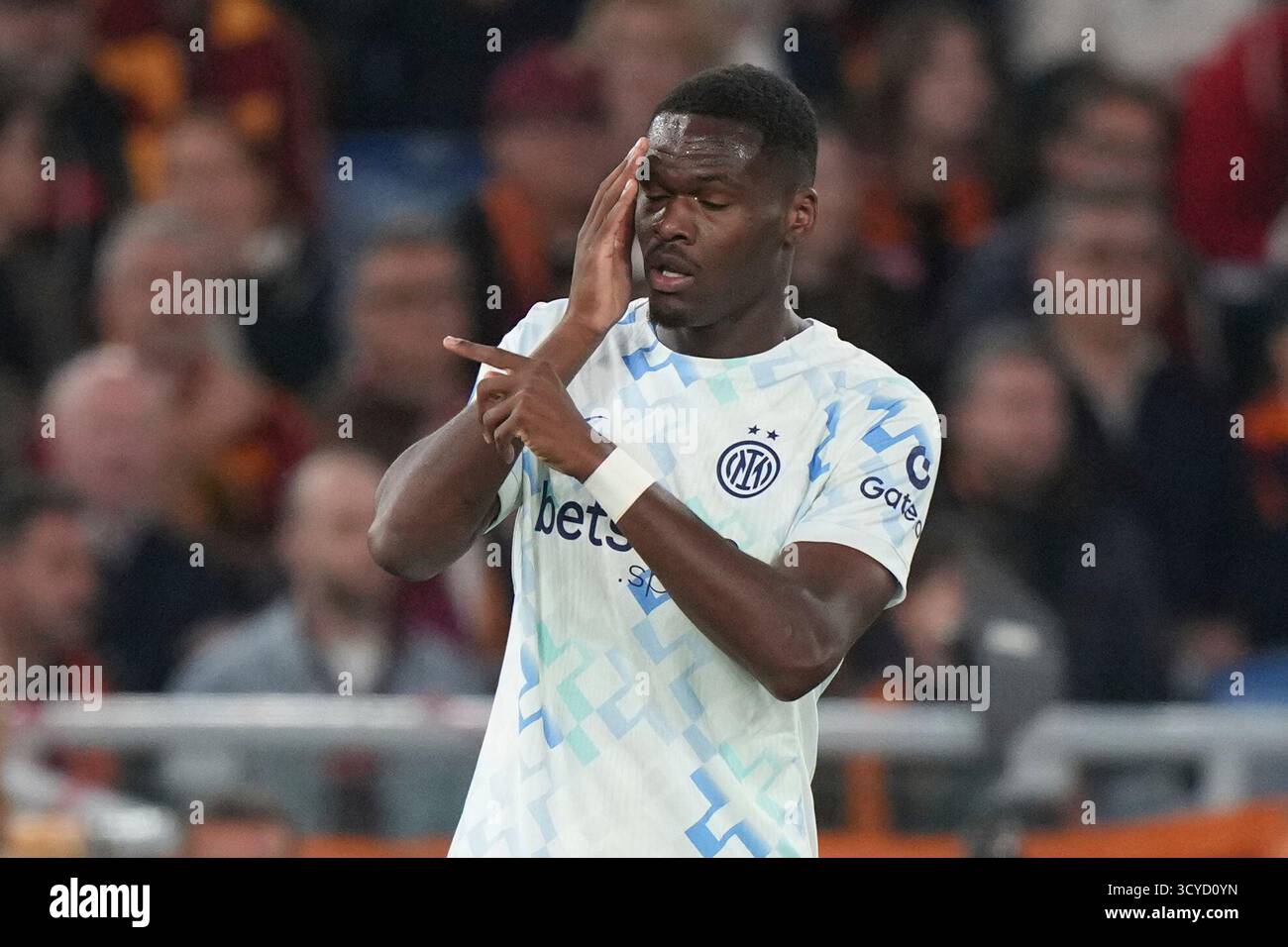 Inter Milan's Ange-Yoan Bonny celebrates after scoring his side's first ...