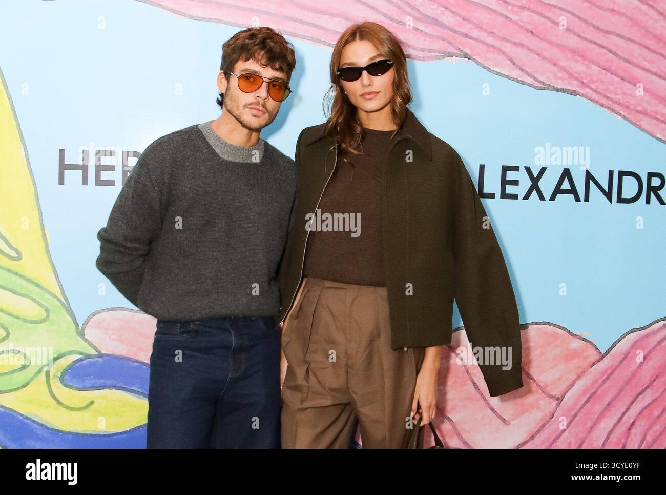 Sao Paulo, Sao Paulo, Brasil. 18th Oct, 2025. Sao Paulo (SP) - 10/18/2025 - Sasha Meneghel and Joao Lucas, during the Alexandre Herchcovitch show at Sao Paulo Fashion Week - SPFW N60, in the rehearsal room of the Municipal Theater in Sao Paulo, this Saturday, October 18, 2025. (Foto: Milene Cardoso/Thenews2/Zumapress) (Credit Image: © Milene Cardoso/TheNEWS2 via ZUMA Press Wire) EDITORIAL USAGE ONLY! Not for Commercial USAGE! Stock Photo