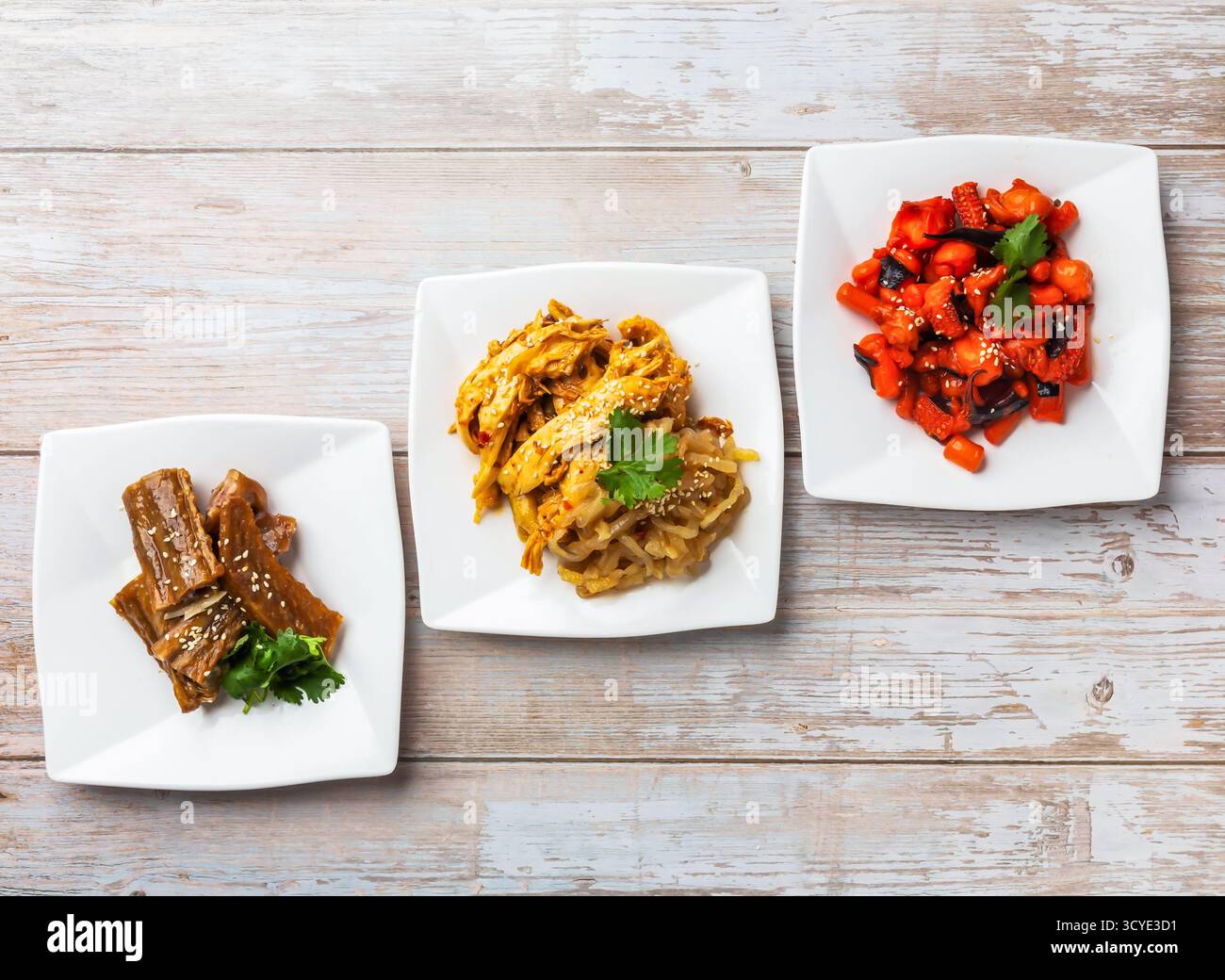 Spicy baby octopus salad hi-res stock photography and images - Alamy
