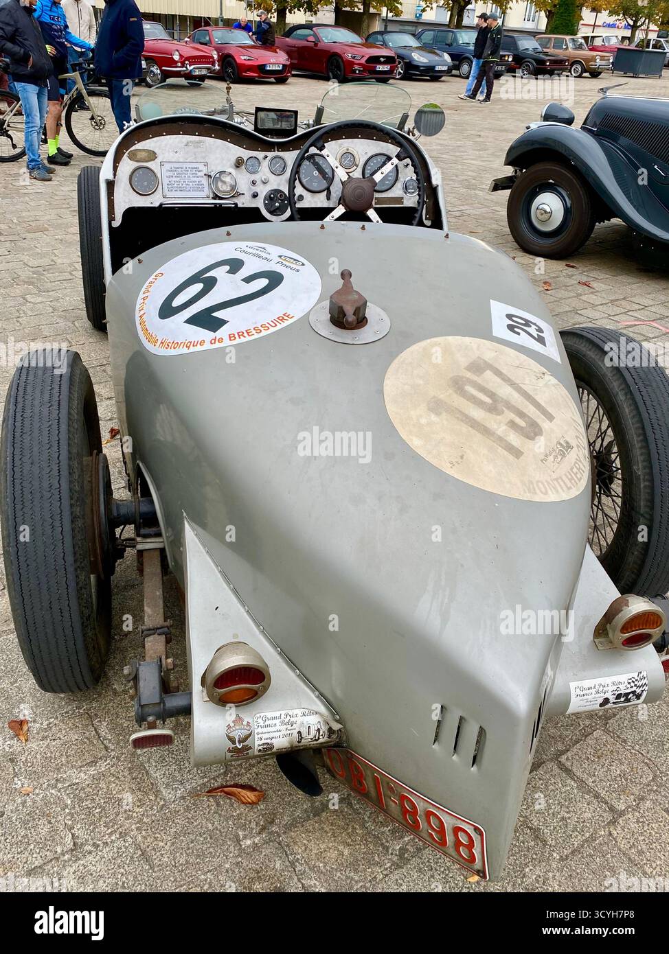 Vintage MG racing car Stock Photo - Alamy