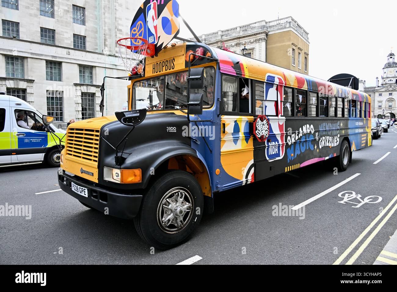 NBA Hoopbus European Tour. The hoopbus arrived in Central London to ...