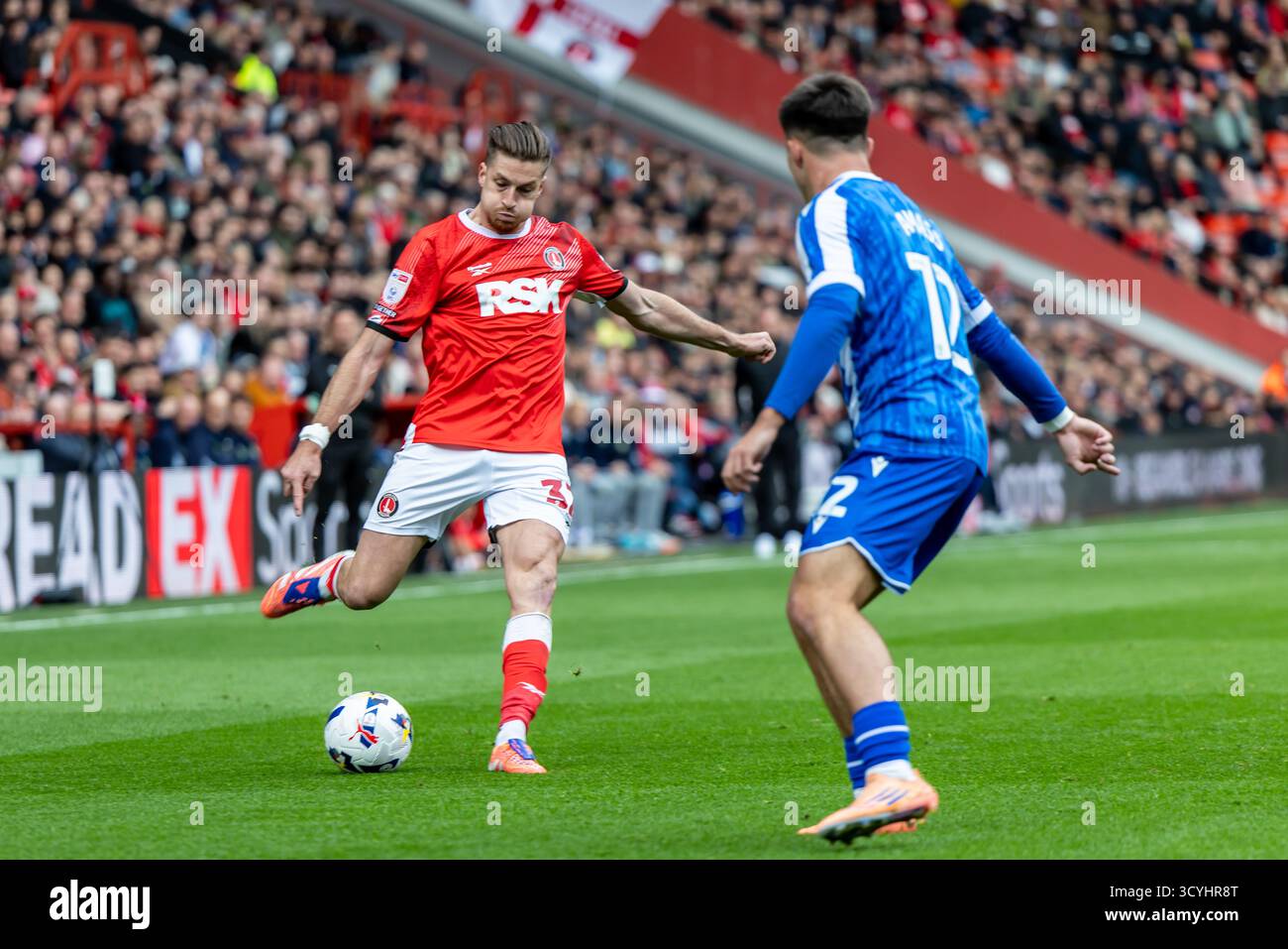 Reece Burke crosses against Sheffield Wednesday Picture: Paul Edwards ...