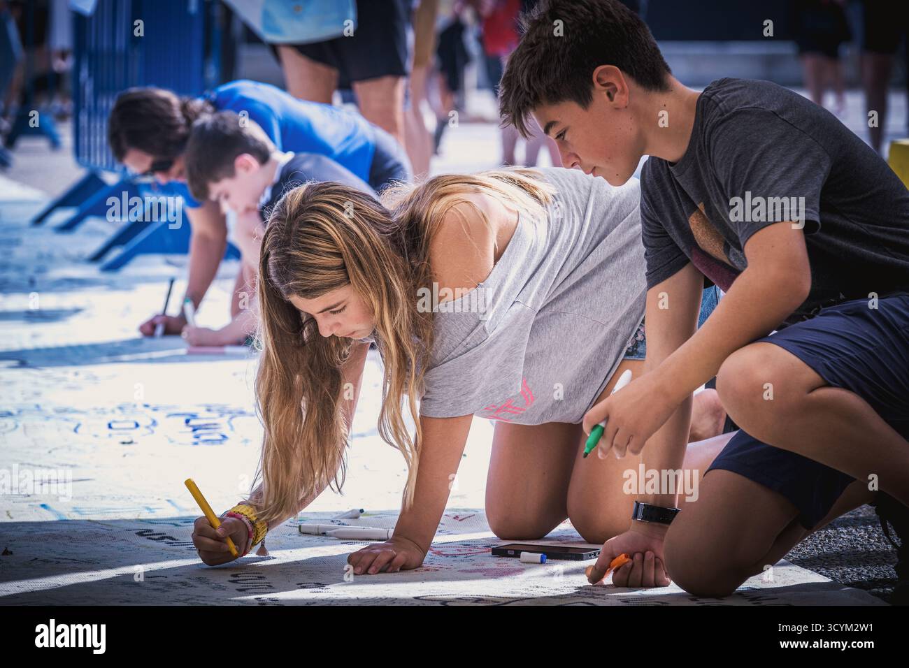 Protest at Hostages Square in Tel Aviv after the October 7 Hamas attack Stock Photo