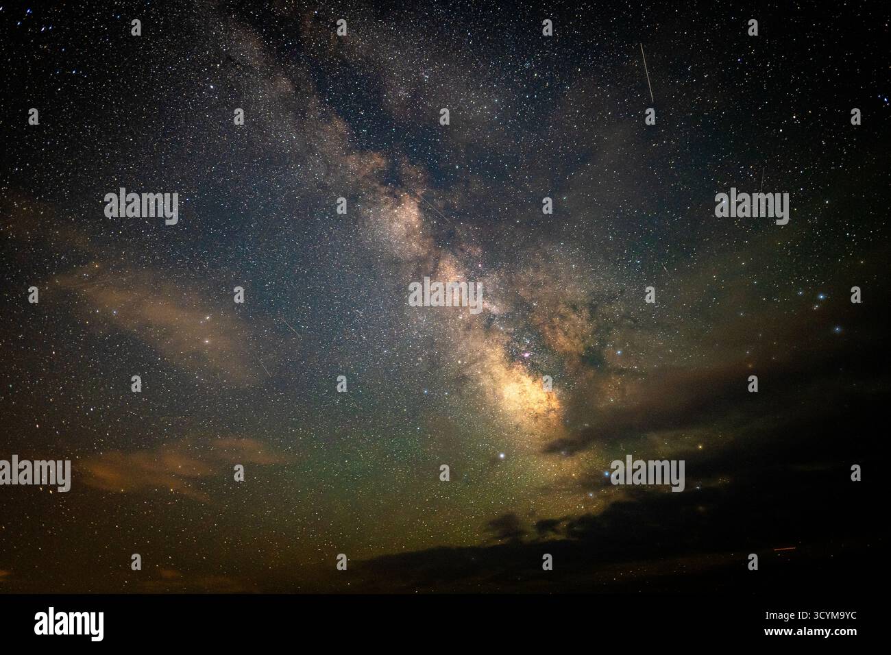 Clouds and the Milky Way Stock Photo - Alamy