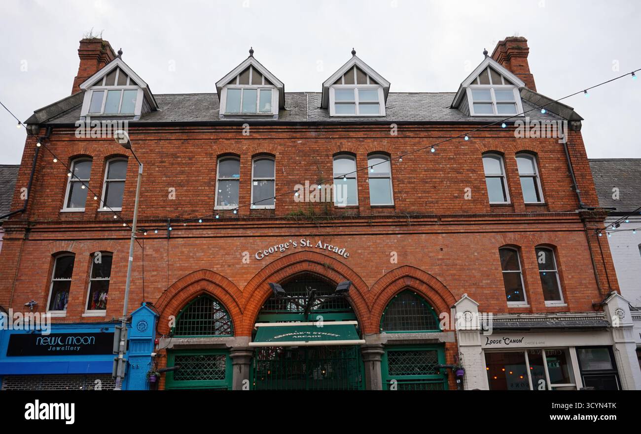 The iconic red-brick Victorian entrance to George's Street Arcade in ...