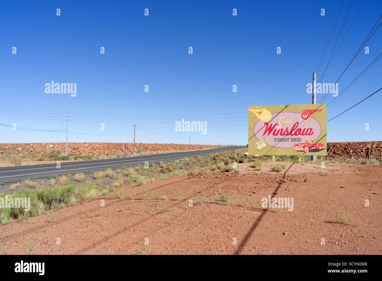 Welcome to winslow sign arizona hi-res stock photography and