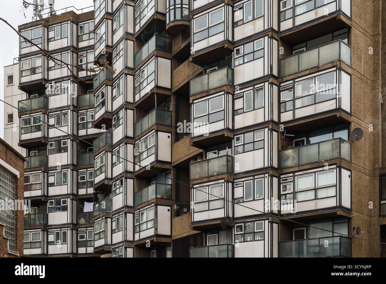 Lambeth Towers are a brutalist housing complex designed by George Finch ...