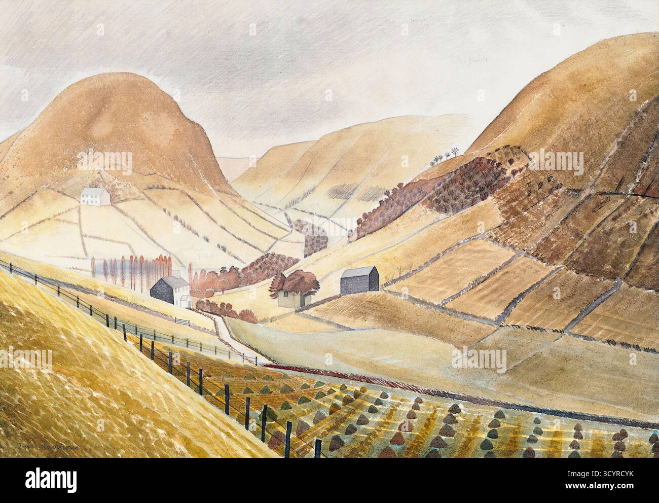 1930s wales landscape art hi-res stock photography and images - Alamy
