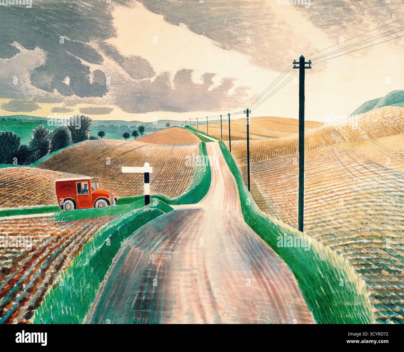 Eric ravilious wiltshire landscape hi-res stock photography and images ...