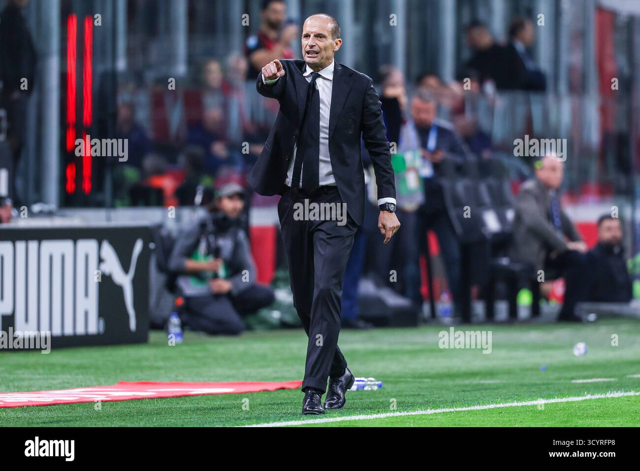 Massimiliano Allegri Head Coach of AC Milan gestures during Serie A ...