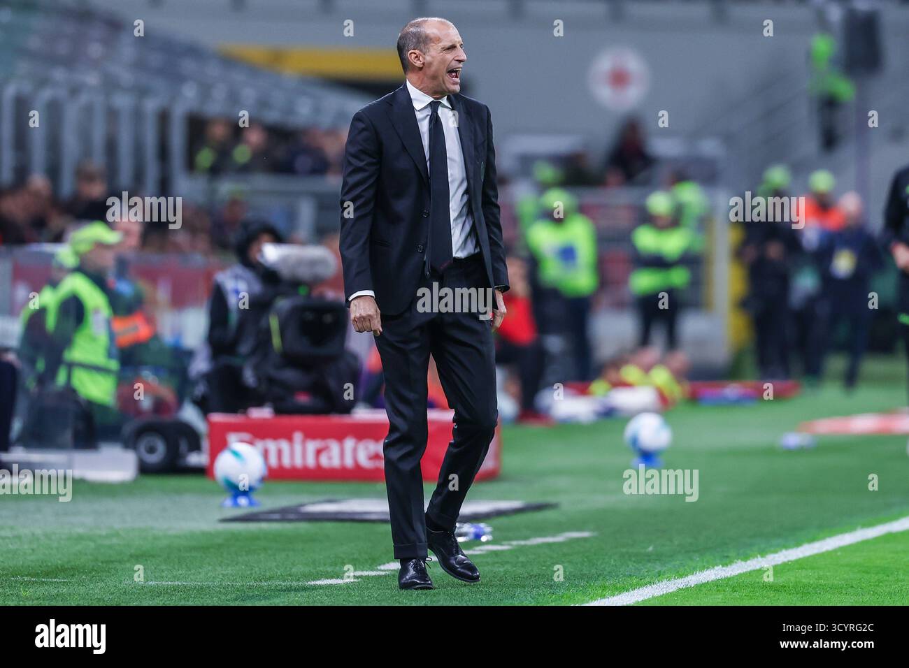 Massimiliano Allegri Head Coach of AC Milan reacts during Serie A 2025/ ...