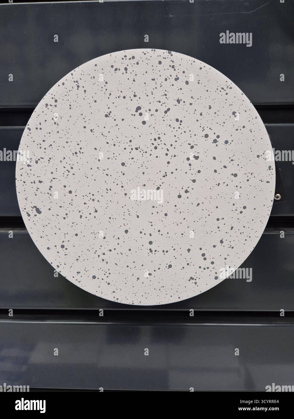 Modern lighting. Recessed LED ceiling lamp with minimalist design - Smartphone Captured Stock Image