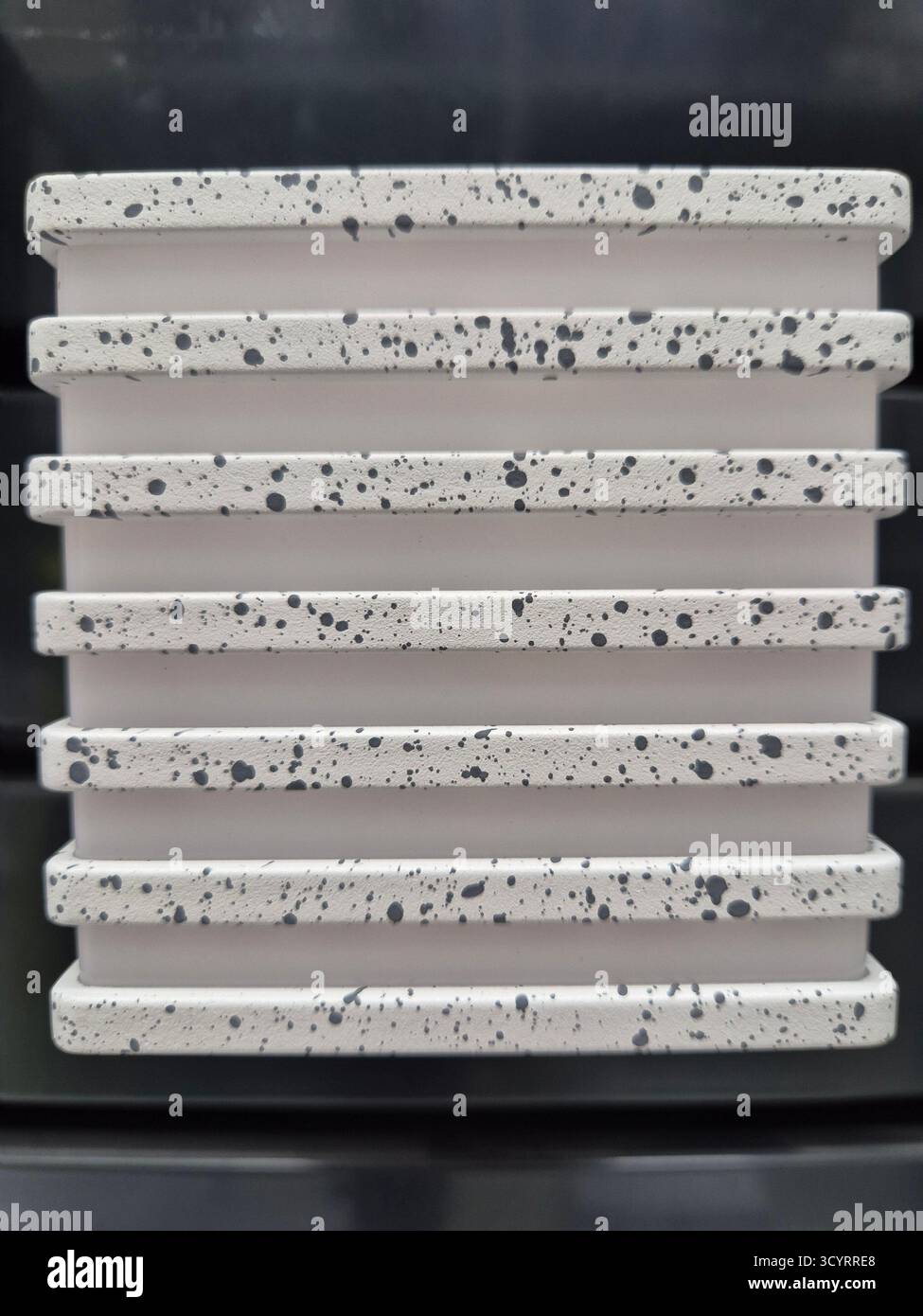 Modern lighting. Recessed LED ceiling lamp with minimalist design - Smartphone Captured Stock Image