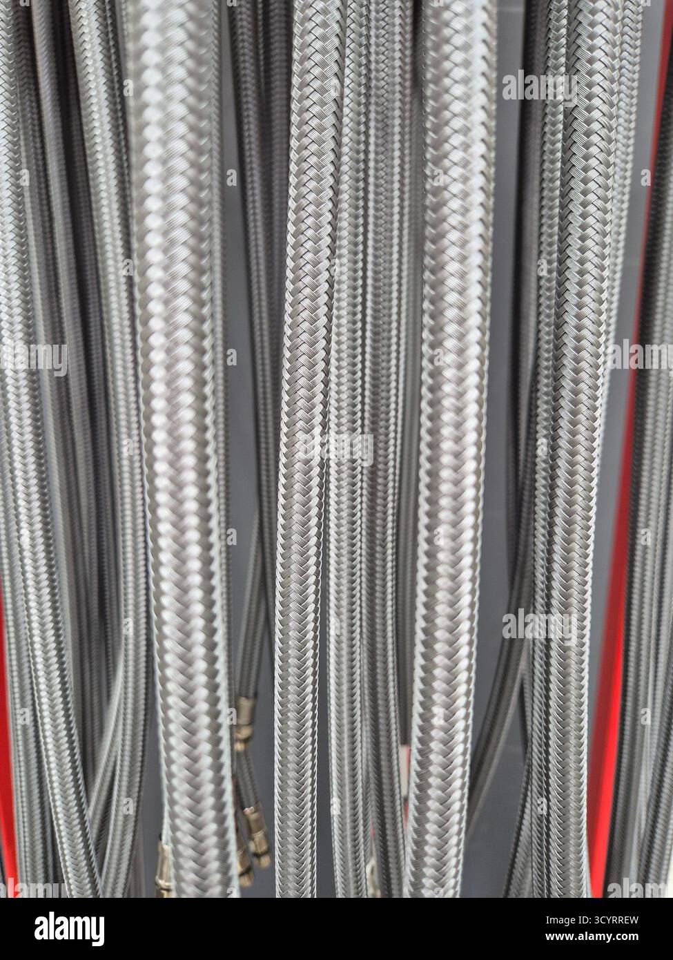 flexible high pressure hoses - Smartphone Captured Stock Image