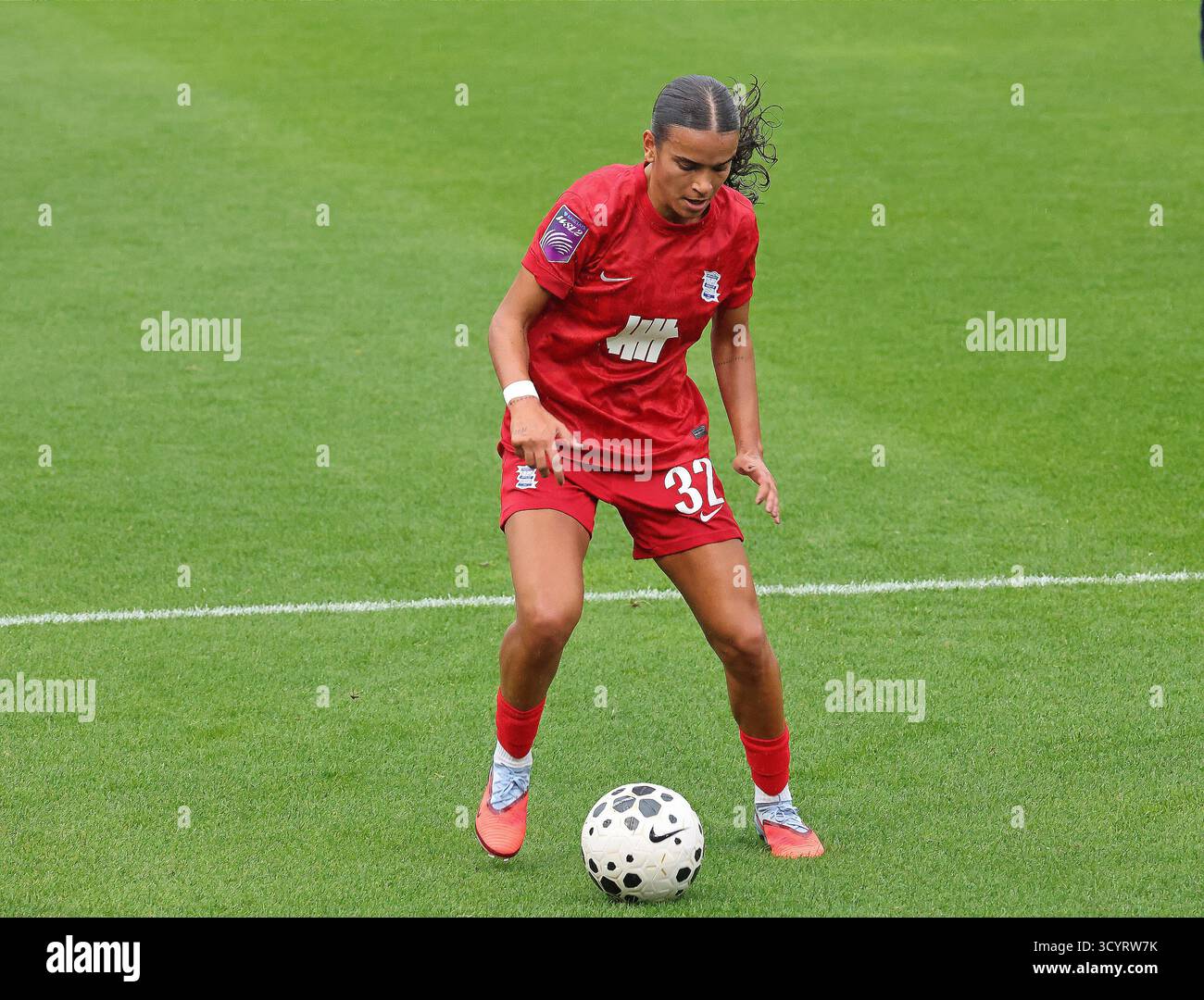 London, UK. 19th Oct, 2025. LONDON, ENGLAND - Birmingham City's Ava ...