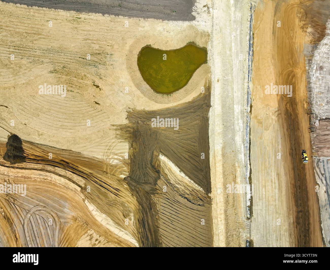 17.06.2025, Germany, North Rhine-Westphalia, Haltern Marl - Lippe, flood protection in the Haltern-Lippramsdorf-Marl (HaLiMa) area. Flood protection o Stock Photo