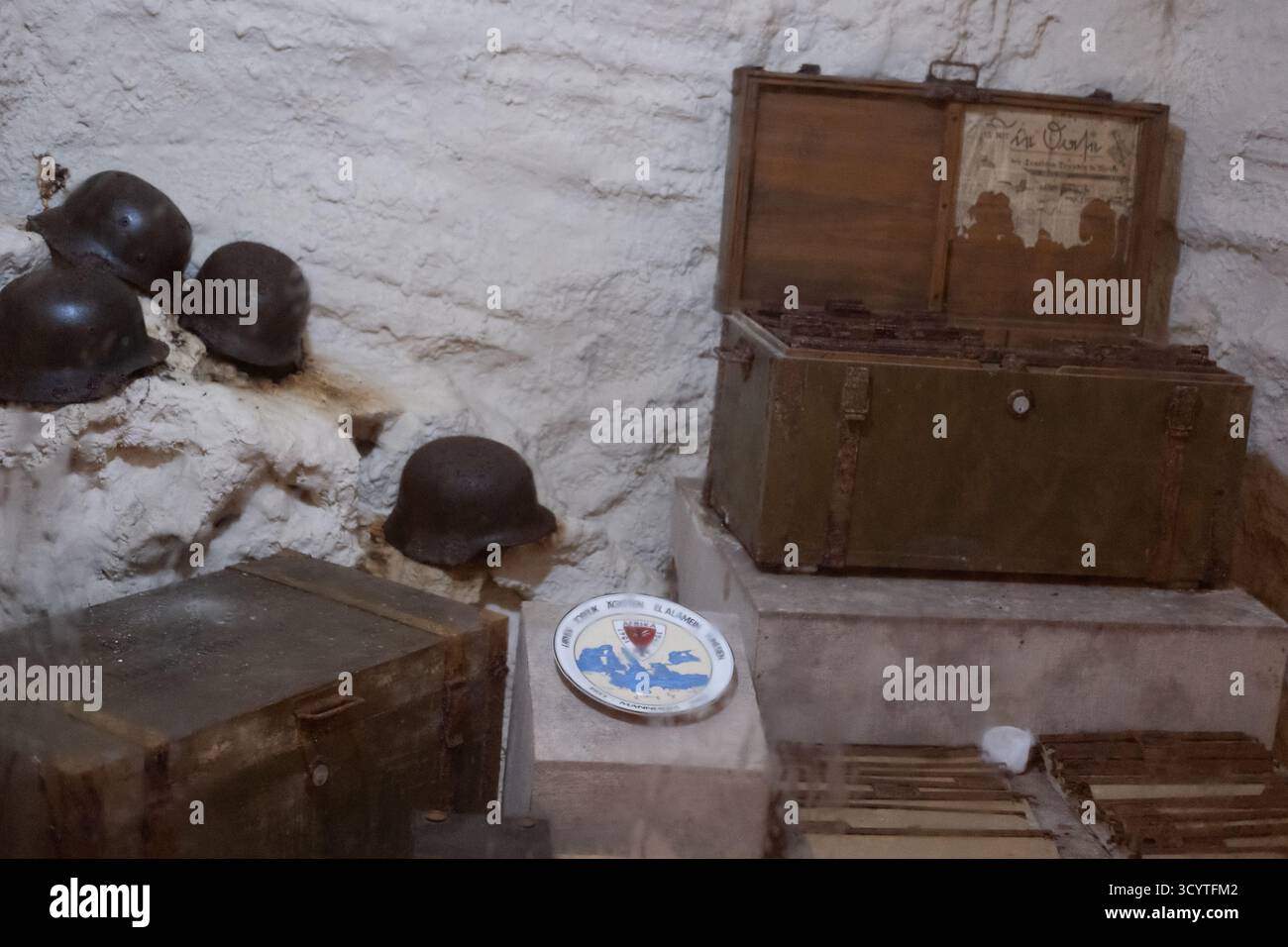 WWII era artefacts at Rommel's Cave museum, used as a base of ...