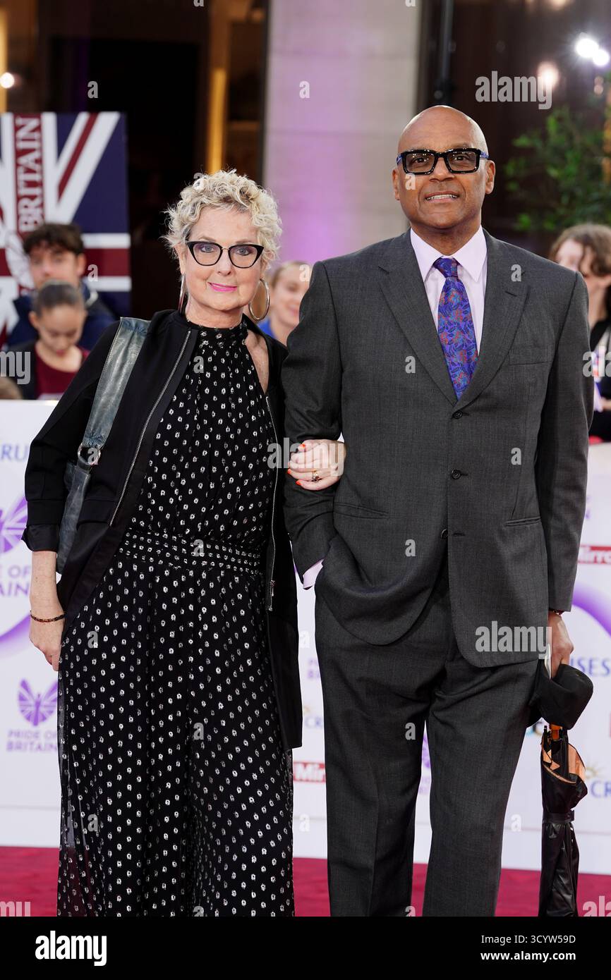 Fiona Hawthorne (left) and Colin Salmon attending the Pride of Britain ...