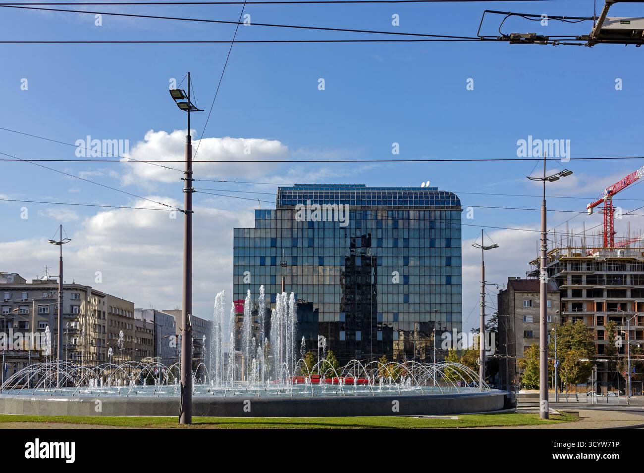 Famous landmark Slavija city square in Belgrade capital of Serbia Stock ...