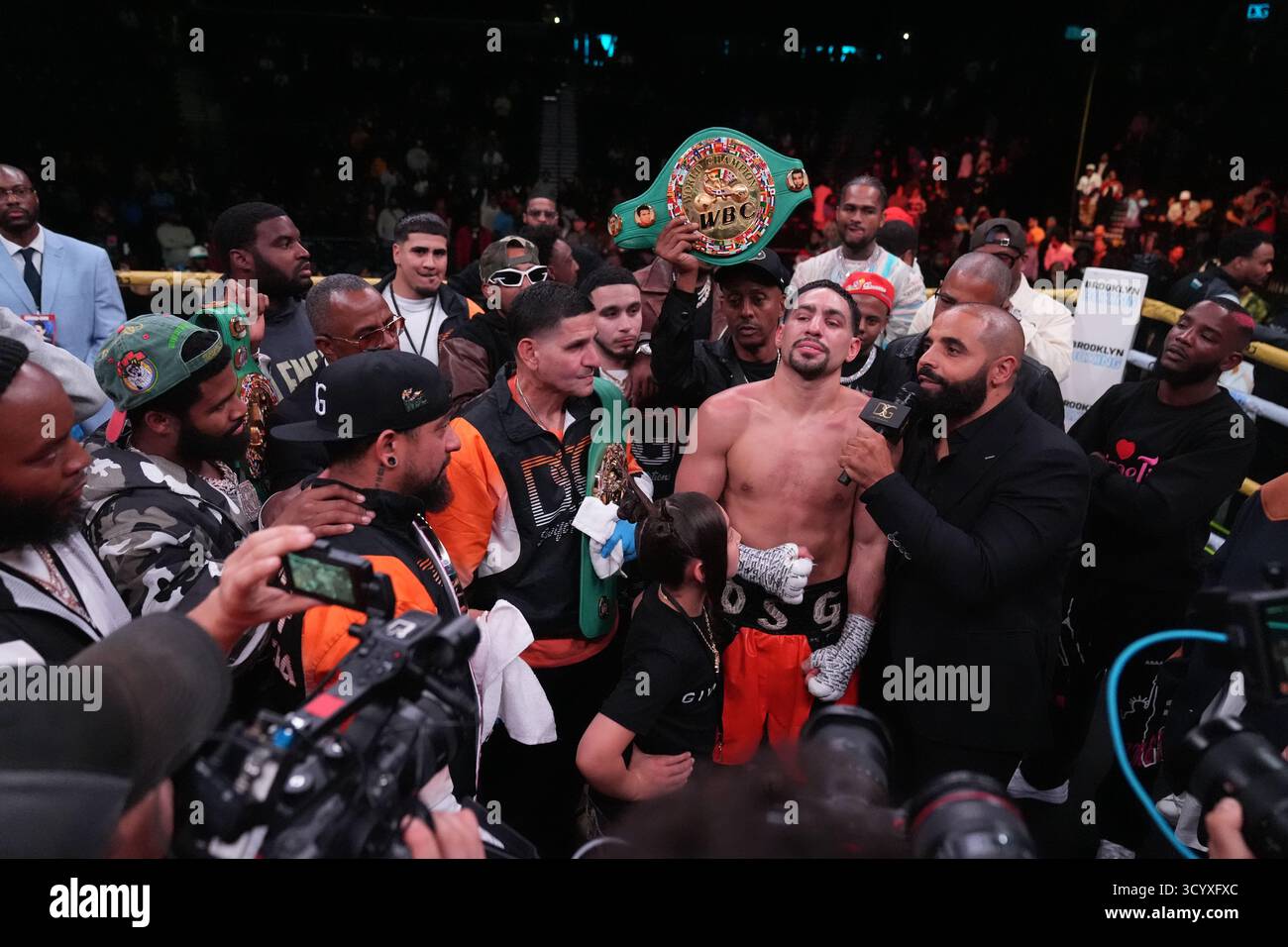 Danny Garcia after a junior middleweight boxing match against Daniel ...