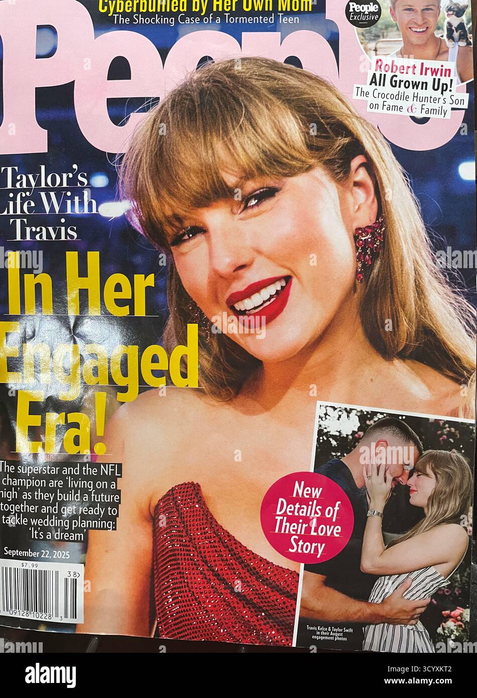 Barnes & Noble Booksellers on Union Square has a large selection of magazines, New York City, USA  2025 - Smartphone Captured Stock Image