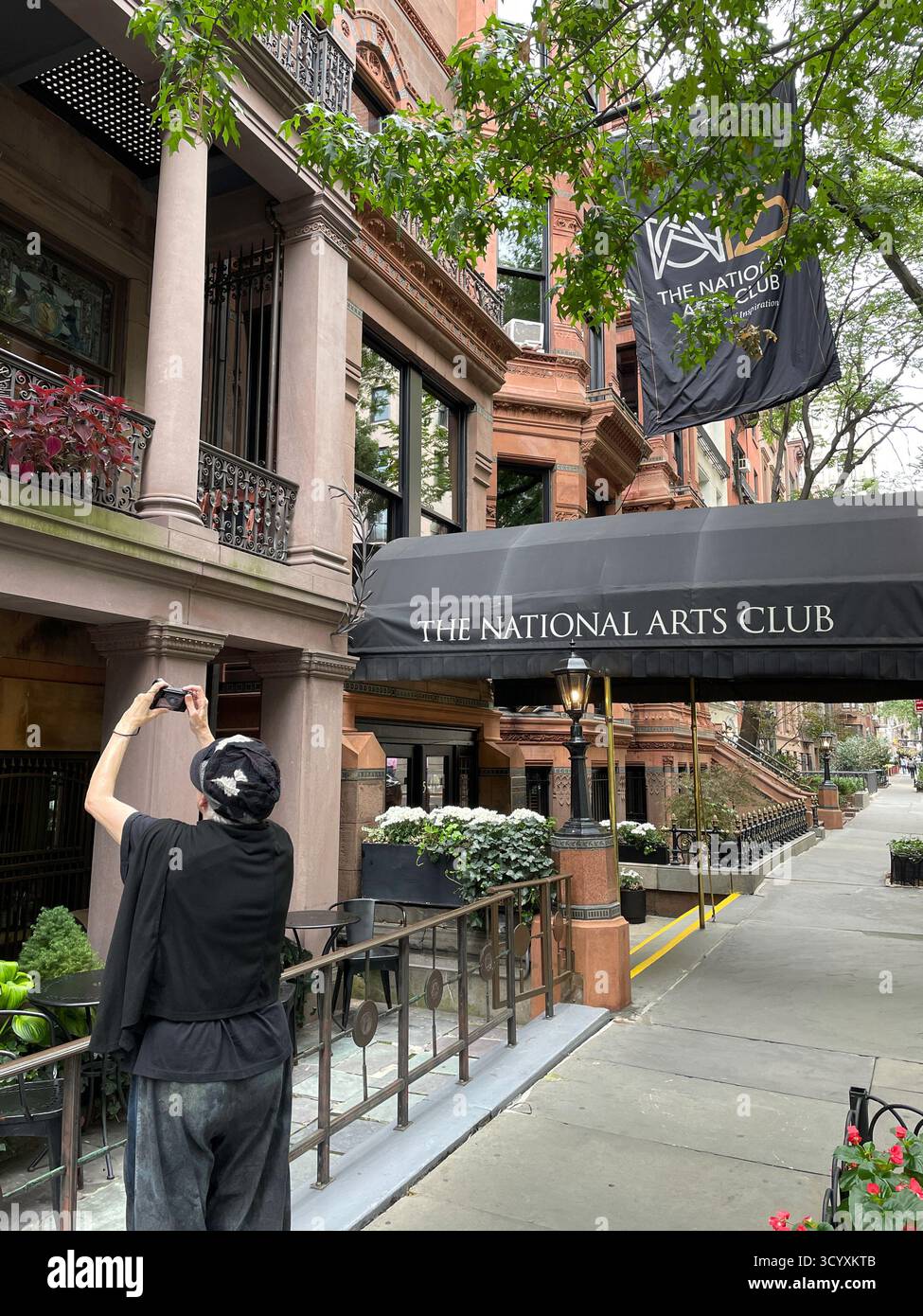 The National Arts Club is a well-known tourist destination in Gramercy Park, 2025, New York City, United States - Smartphone Captured Stock Image