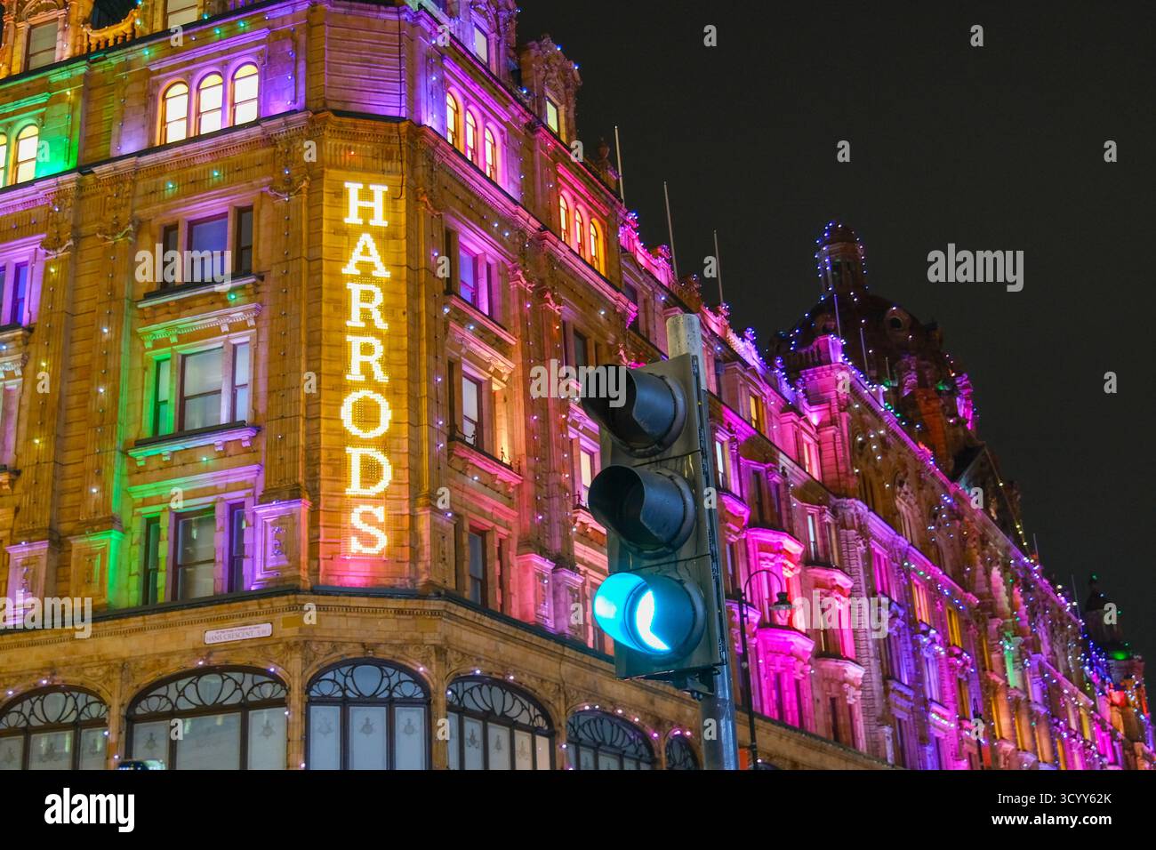 London, UK. October 2025. Harrods department store in Knightbridge is ...