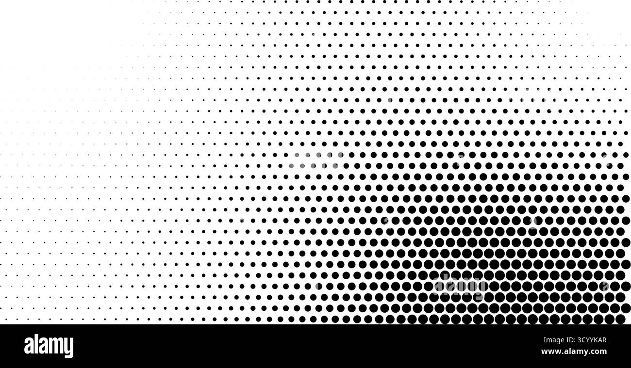 Halftone dotted texture. Vector gradient spotted corner textured ...