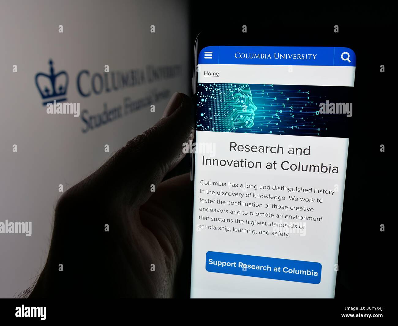 Columbia university logo hi-res stock photography and images - Alamy, image size:1300x1065