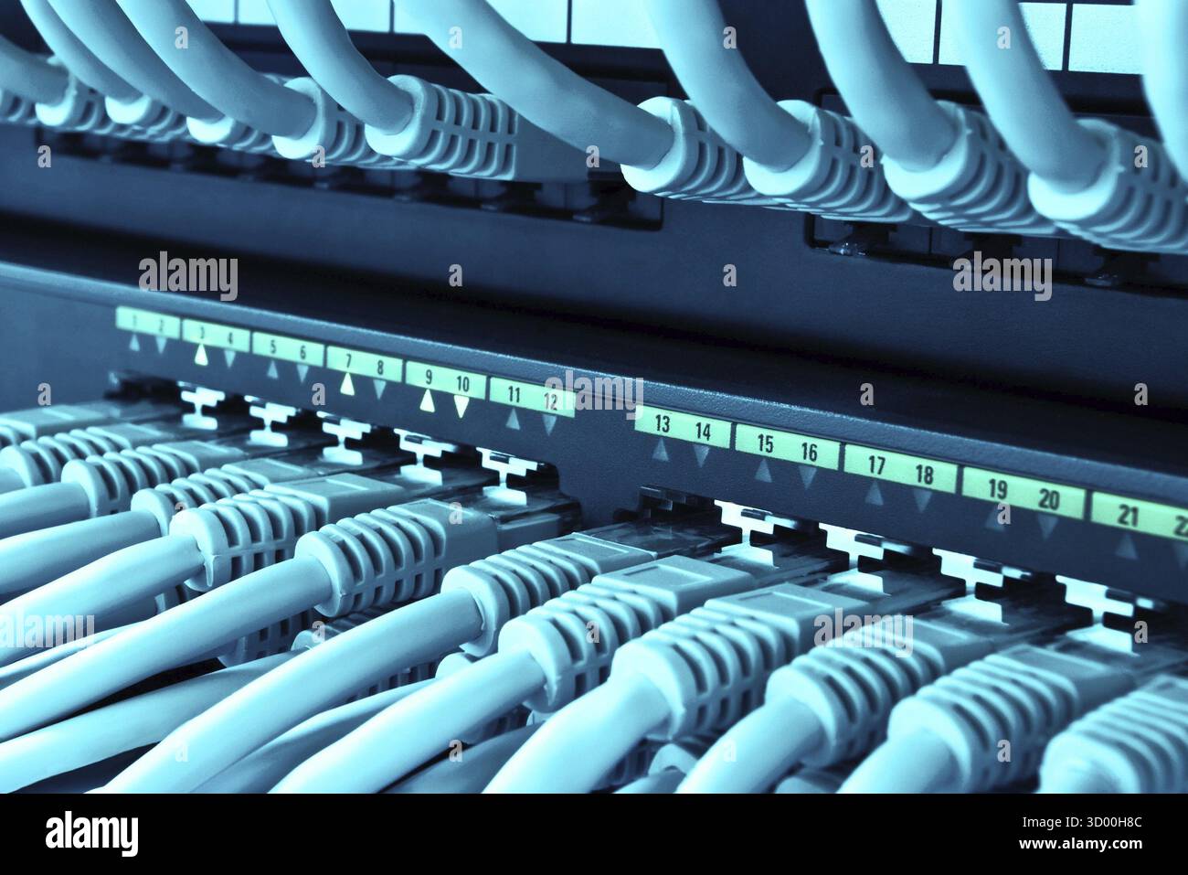 Network LAN patch panel Network LAN patch panel Stock Photo - Alamy