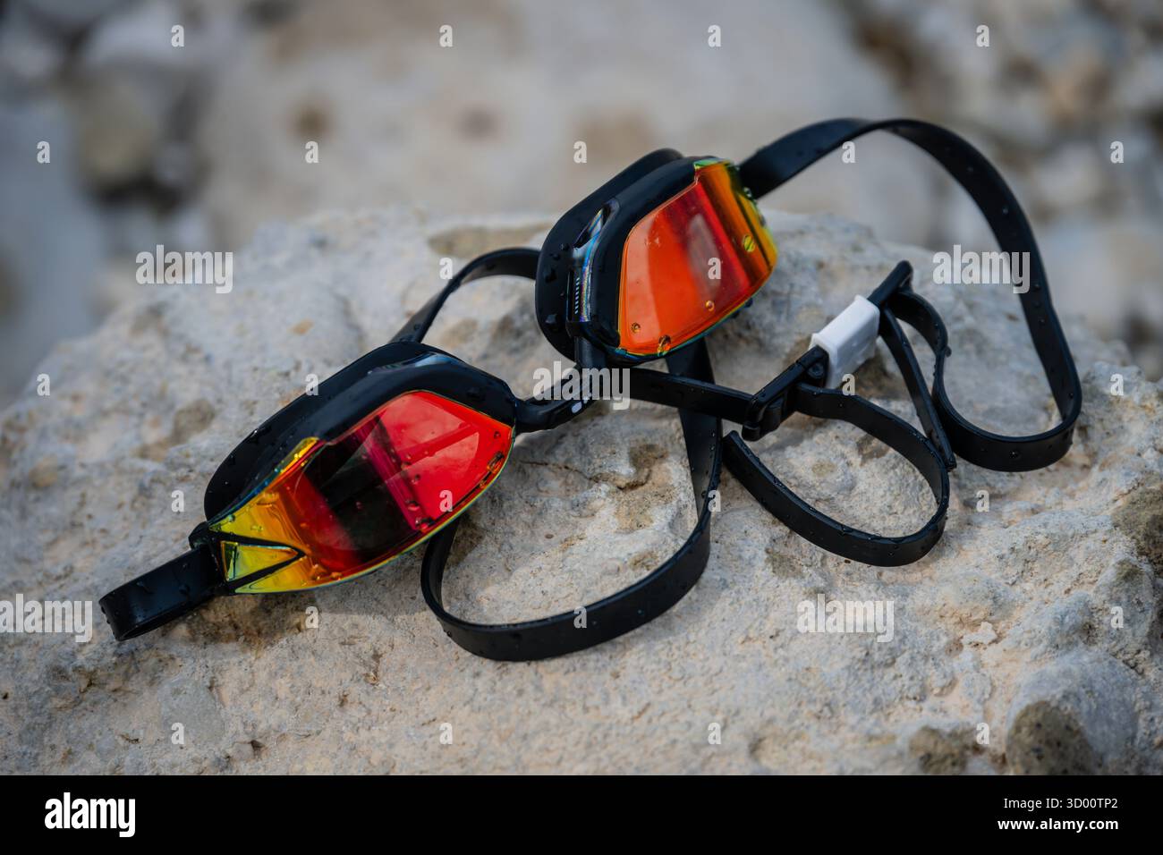 Swimming googles Stock Photo