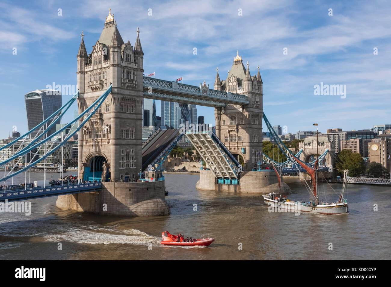 England, London, Tower Bridge Stock Photo
