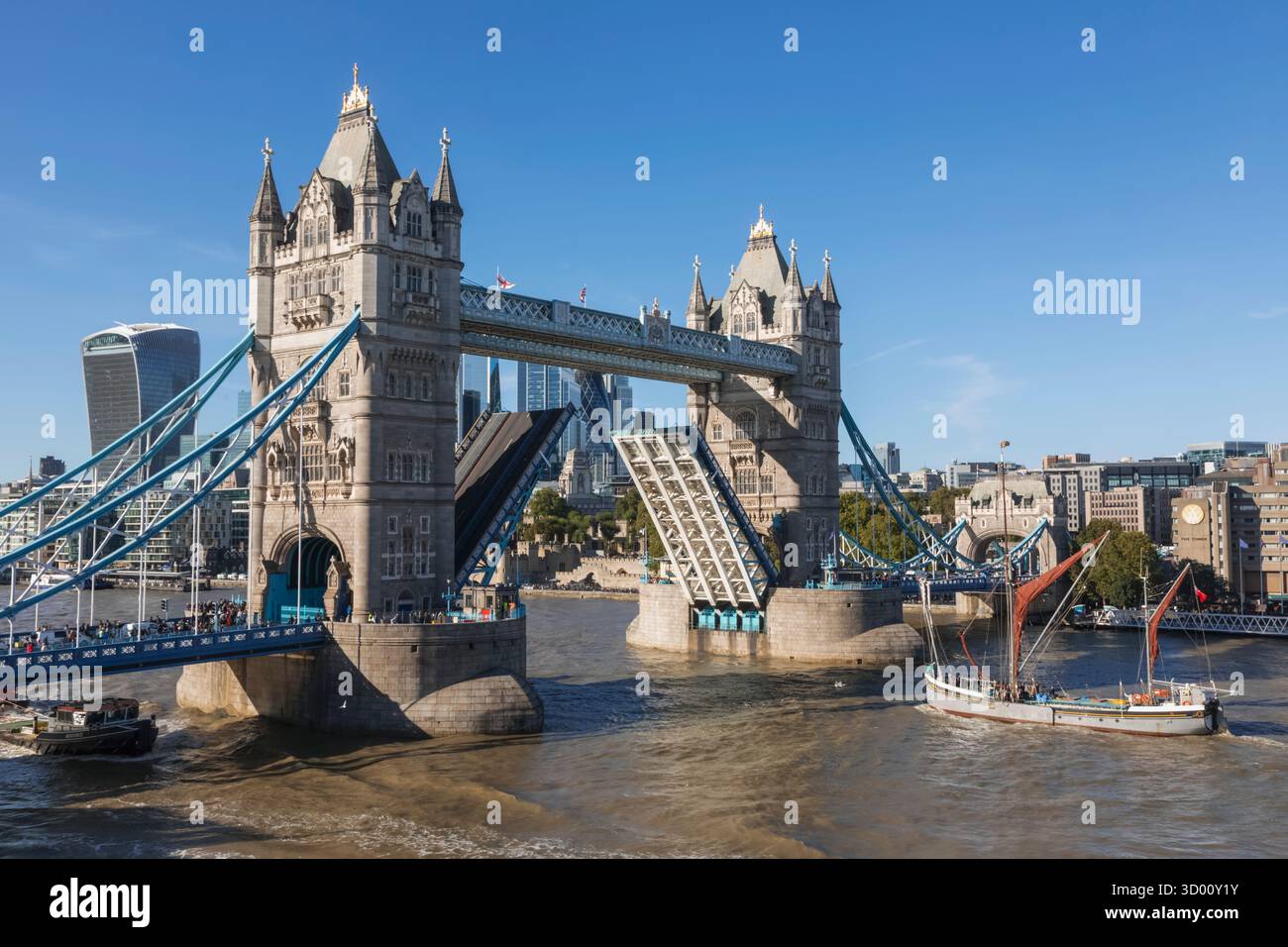 England, London, Tower Bridge Stock Photo