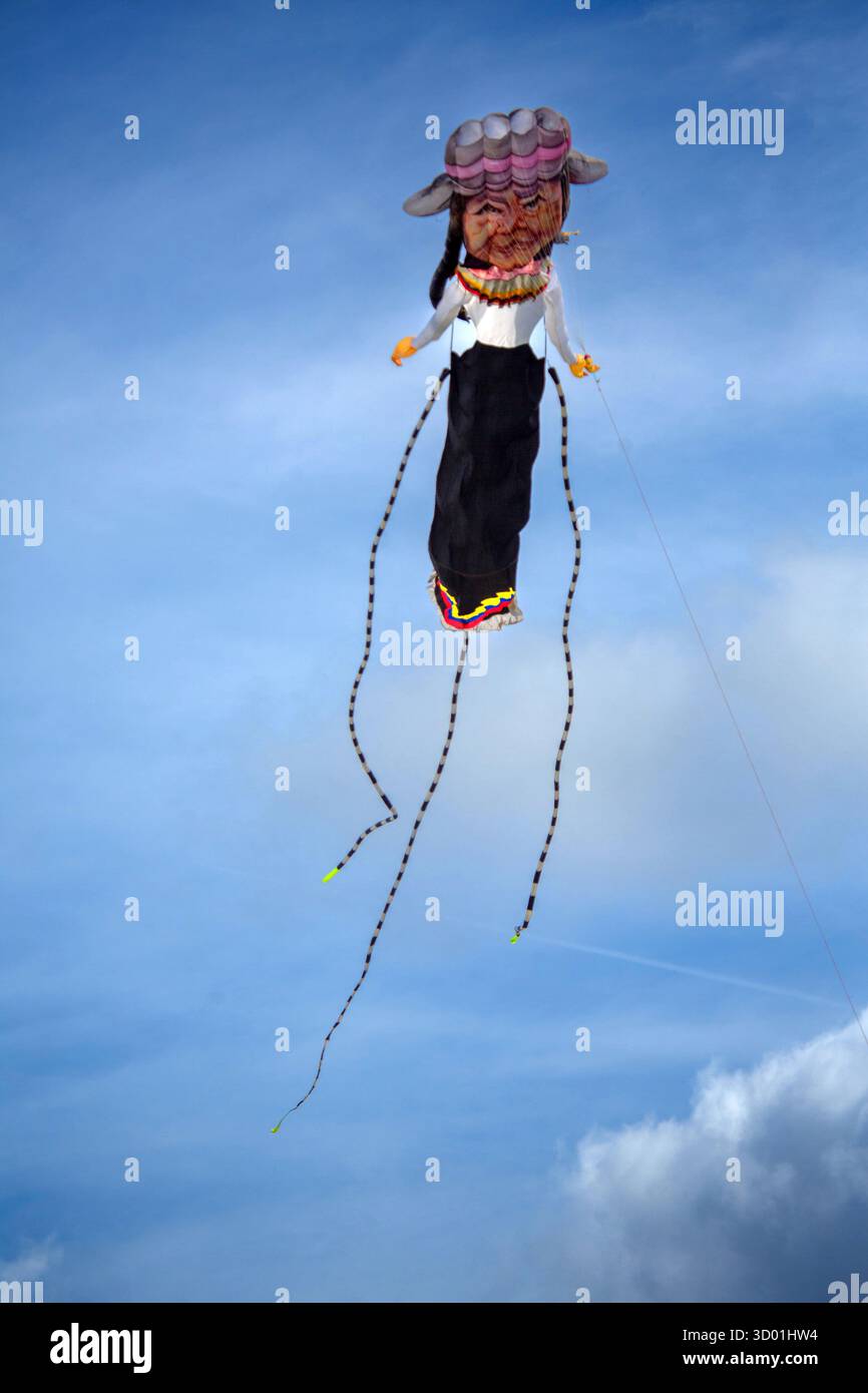 France, Normandy region, Seine-Maritime departement, Dieppe International Kite Festival, 2025 edition Stock Photo