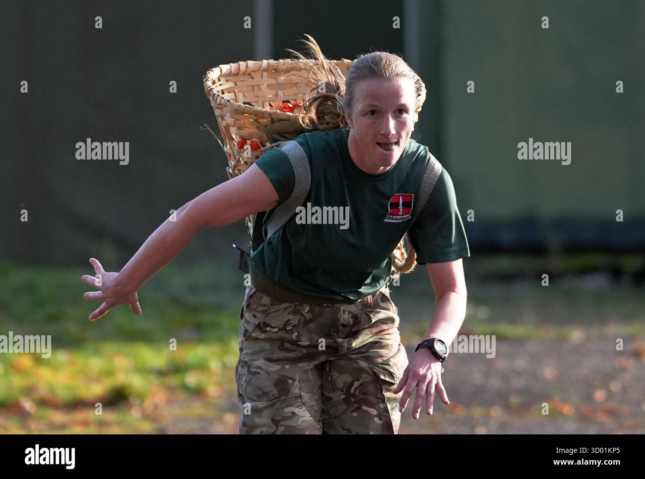 Captain Hattie Arkwright of 2atr Pirbright completes the tri-service ...