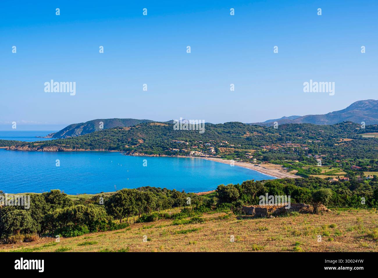 France, Corse du Sud, Cargese, gulf of Peru and Peru beach Stock Photo