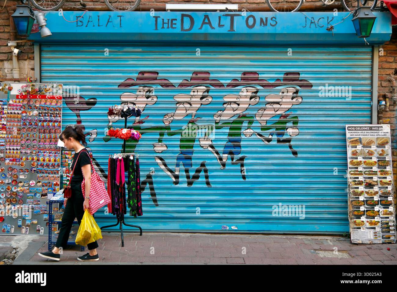 Turkey, Istanbul, Fatih district, Balat, listed as World Heritage by UNESCO, Dalton fresco Stock Photo