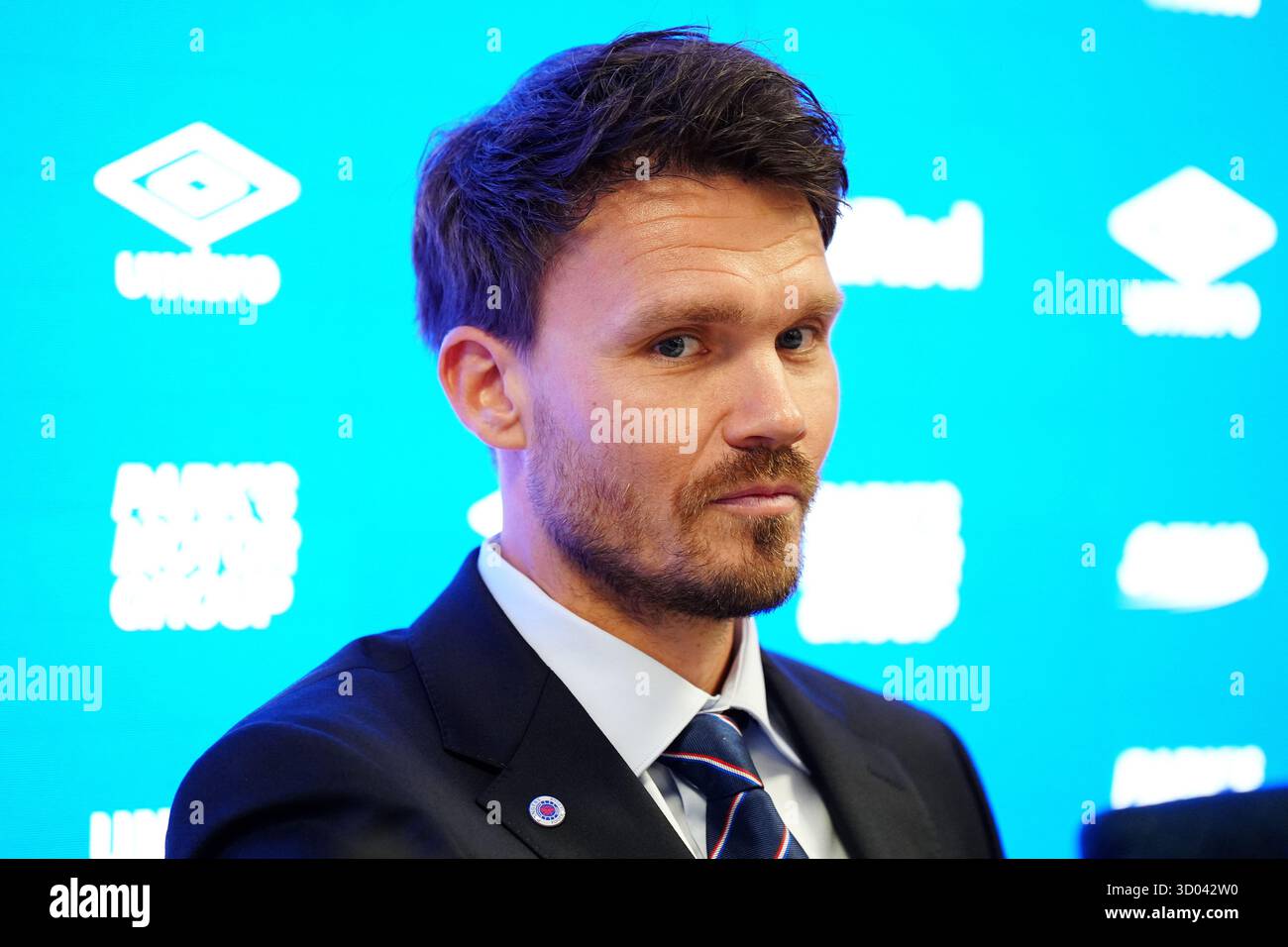 New Rangers Head Coach Danny Rohl during a press conference at Ibrox ...