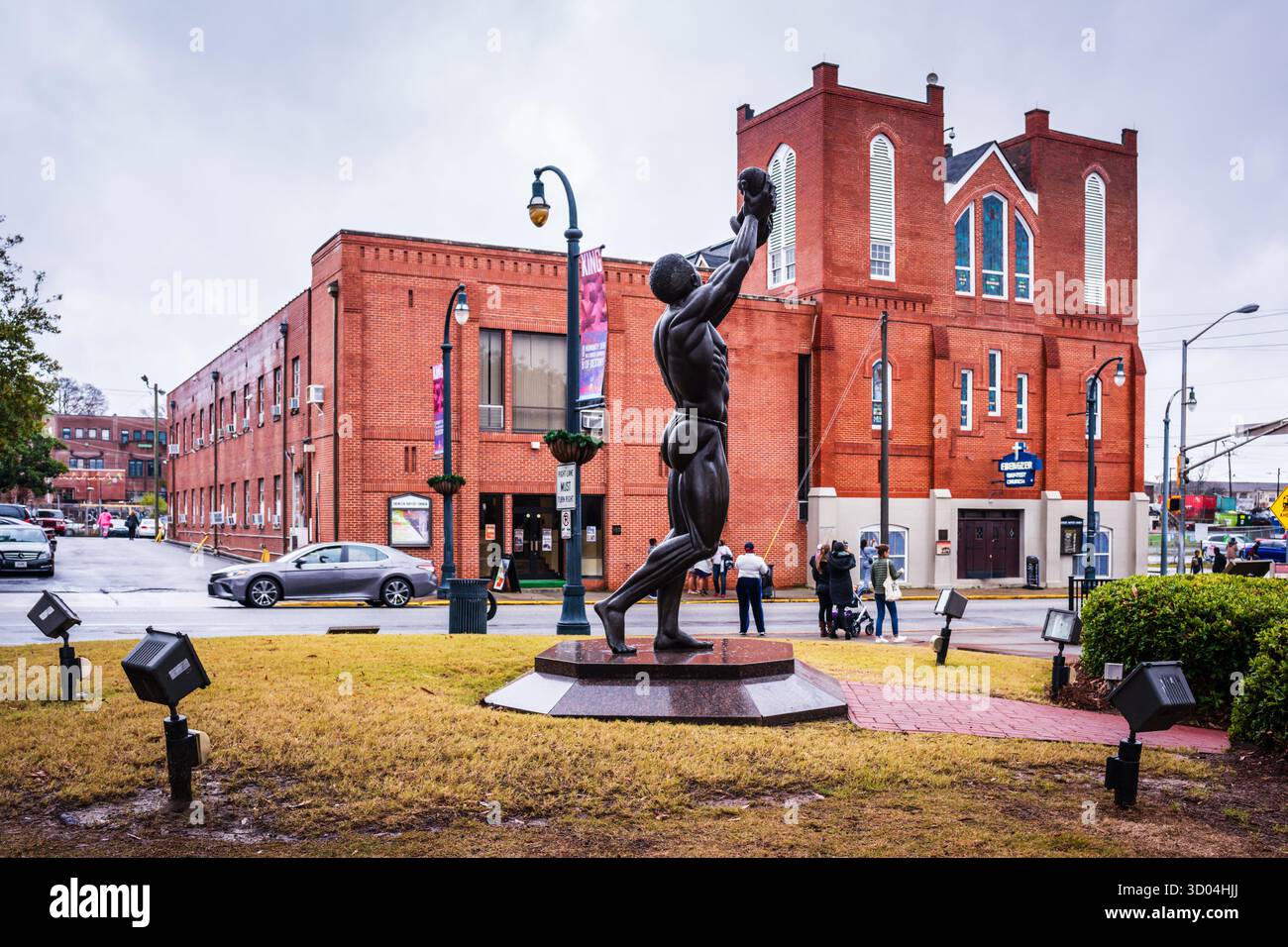 Atlanta, GA USA - January 22, 2019: Martin Luther King was the pastor at Ebeneezer Baptist Church from the 1930s until his assassination. Stock Photo